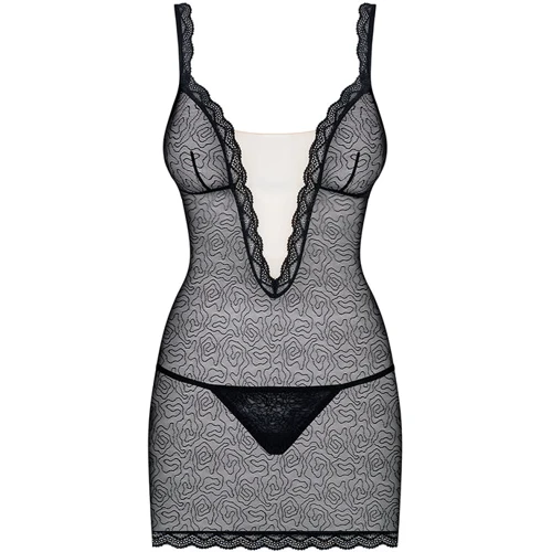 Облегающая эротическая сорочка Obsessive 811-CHE-1, S/M фото 3