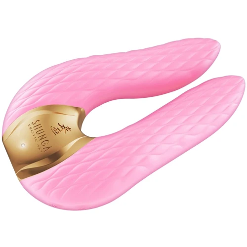 Вибратор для клитора Shunga Aiko Light Pink, гибкие кончики: Тип и форма Вибромассажер