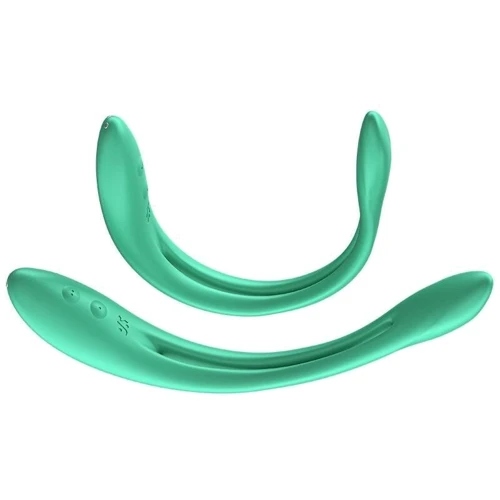 Универсальный гибкий вибратор для пар Satisfyer Elastic Game Light Green: Тип управления Кнопочное