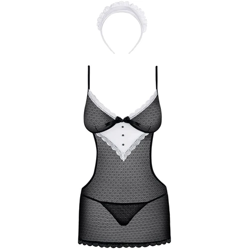 Еротичний костюм Obsessive Maidme chemise, L / XL: Тип Покоївки