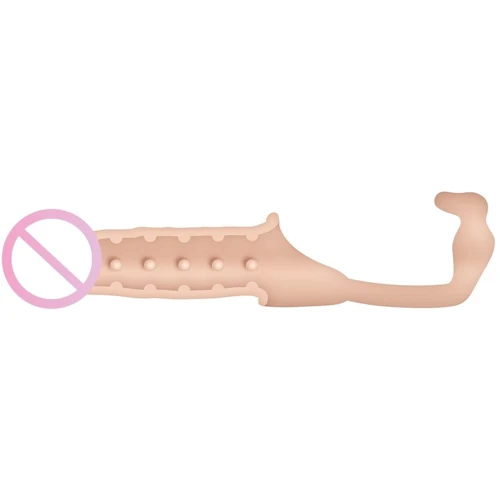 Насадка з анальним стимулятором Adam S Penis Extension W Anal Leash, 15х5 см: Матеріал TPE (термопластичний еластомер)
