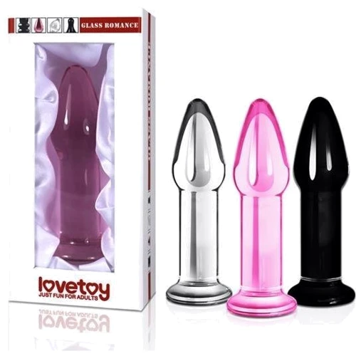 Анальная пробка LoveToy Glass Romance Dildo GS12 Pink: Для кого Унисекс