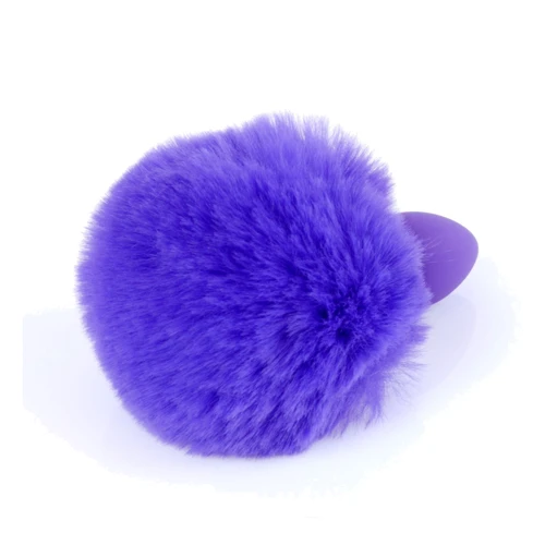 Анальна пробка із хвостом Jewellery Silicon PLUG Bunny Tail Purple: Для кого Унисекс
