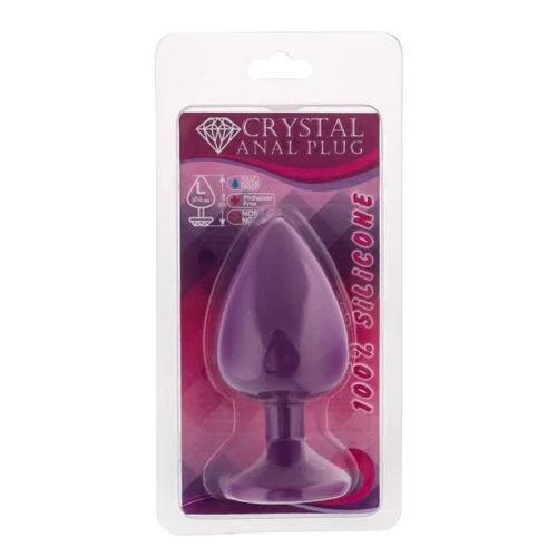 Анальний корок CRYSTAL Purple Silicone Black Diamond, L: Для кого Унисекс