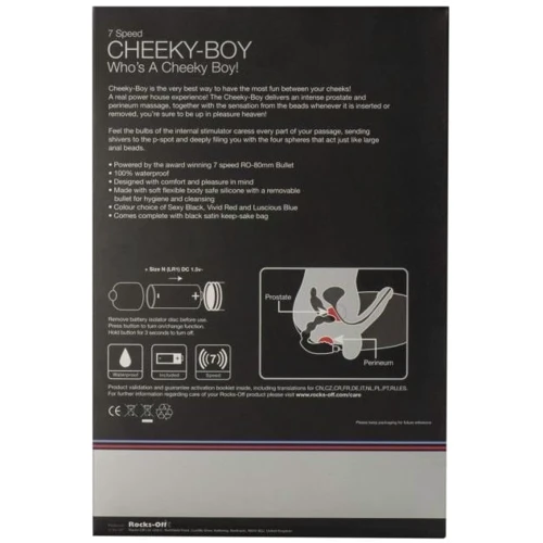 Массажер простаты Rocks Off Cheeky-Boy Red: Материал Силикон