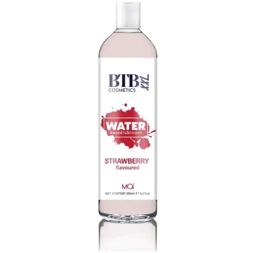 Змазка на водній основі MAI BTB FLAVORED STRAWBERRY з ароматом полуниці (250 мл)