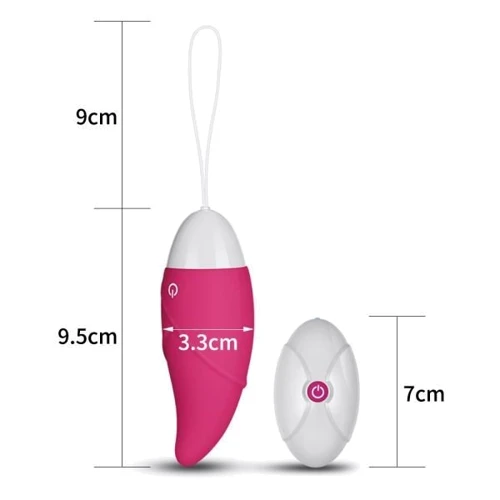 Віброяйце Love Toy IJoy 3 Egg Vibrator With Remote Control, Pink: Тип і форма Виброяйцо