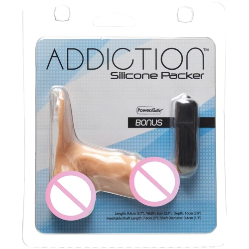 Фаллоимитатор ADDICTION Packer Vanilla: Мошонка Есть