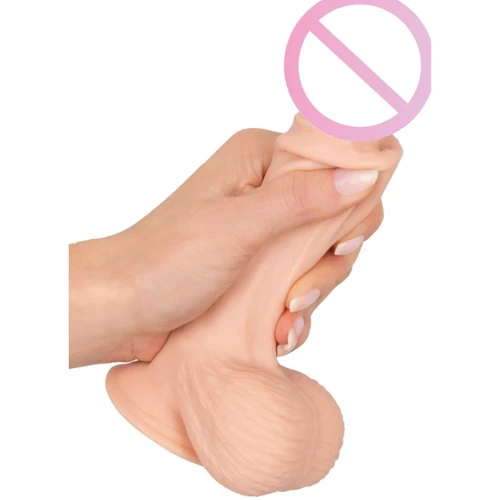 Фалоімітатор Orion Nature Skin Dildo With Movable Skin: Довжина проникнення, см 18.7