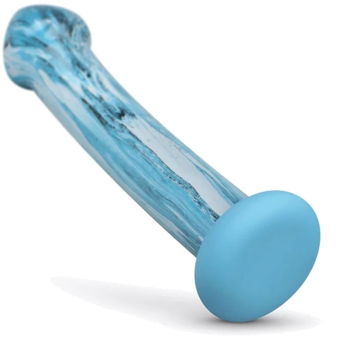 Стеклянный дилдо Gildo - Ocean Ripple Glass Dildo: Наличие вибрации Нет