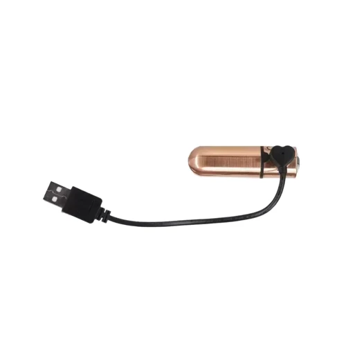 Вібропуля PowerBullet - First-Class Bullet 2.5" з Key Chain Pouch, Rose Gold фото 8
