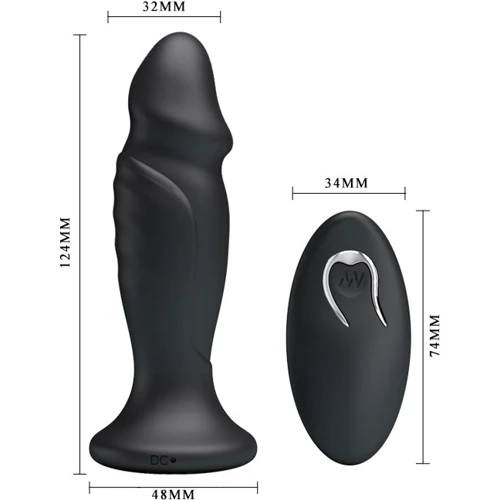 Анальная пробка с вибрацией Mr.Play Vibrating Anal Plug Black: Наличие вибрации Есть