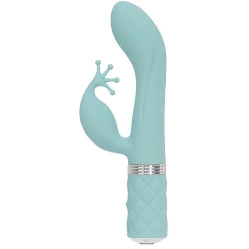 Розкішний вібратор PILLOW TALK - Kinky Teal з кристалом Сваровські