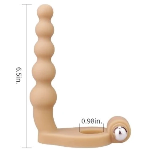 Насадка для двойного проникновения LoveToy The Ultra Soft Double Bead 6.5": Материал TPE (термопластичный эластомер)