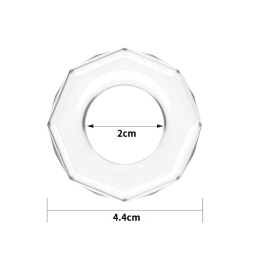 Эрекционное кольцо LoveToy POWER PLUS Cockring, Clear: Цвет прозрачный