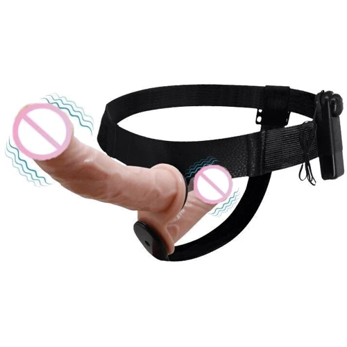 Страпон с вибрацией с 2-мя вибромоторами ULTRA PASSIONATE HARNESS STRAP-ON, BW-022060