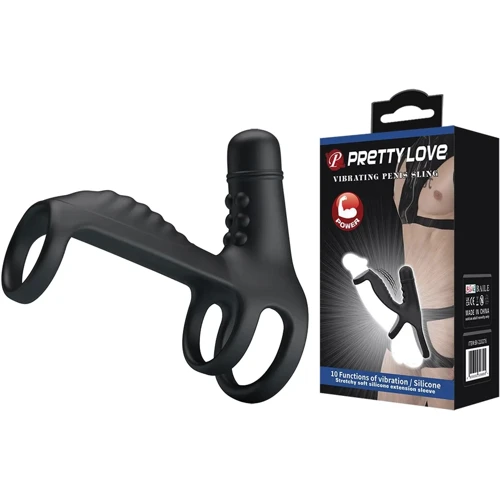 Насадка з вібрацією Pretty Love - Vibrating Renis Sling (BI-210276)