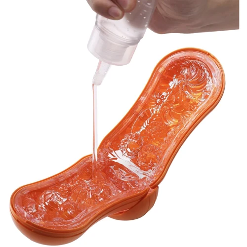 Мастурбатор Tenga Flip Orb Sunset Orange (с изменяемым сжатием, со стимулирующими шариками внутри): Диаметр, см 7.1
