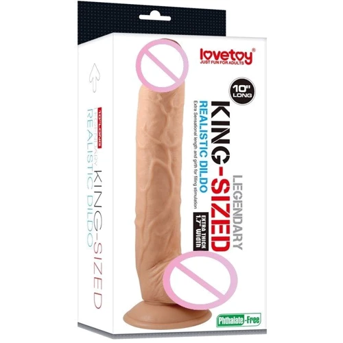 Фаллоимитатор LoveToy King-Sized Realistic Dildo 10": Наличие вибрации Нет