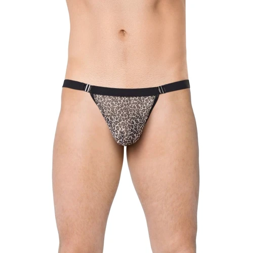 Мужские стринги SoftLine - Mens Thong 4528, One Size (grey panther)