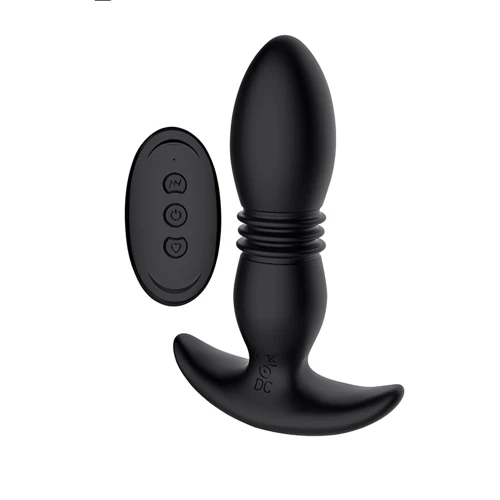 Анальная пробка с вибрацией и толчками Chisa Beast in Black Pinpoint Probe