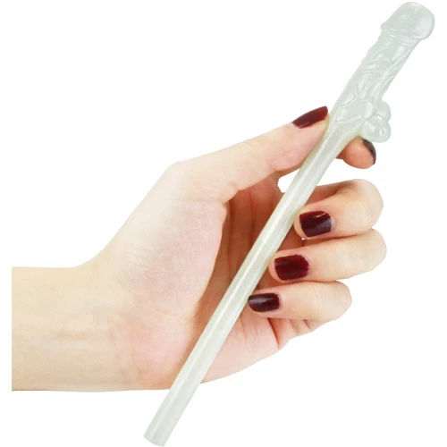 Трубочки для напитков LoveToy Jokes&Parties Glow In The Dark Willy Penis Straws, 9 шт. фото 4