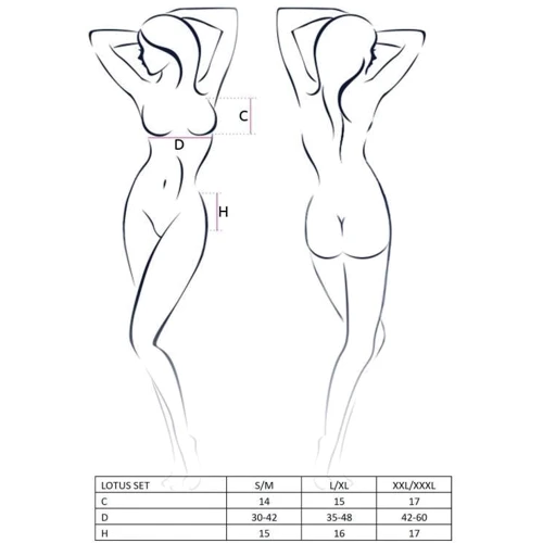 Эротический комплект Passion LOTUS SET cream XXL/XXXL: Для кого Для полных