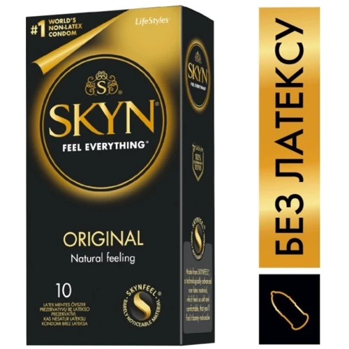 LifeStyles SKYN безлатексные презервативы ORIGINAL 10шт: Тип Без латекса