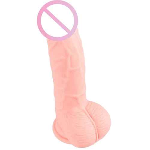 Фалоімітатор з мошонкою Orion Medical Silicone Dildo, 20 см: Наявність вібрації  Нет
