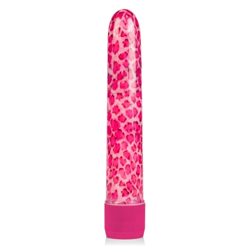 CalExotics Leopard Massager пластиковый вибратор, 17x3 см, розовый