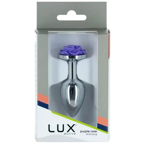 Анальная пробка Lux Active Rose Anal Plug Purple: Материал Медицинский металл