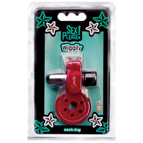 Ерекційне кільце з вібрацією Sex Please! Wiggily Vibrating Cock Ring: Виробник Topco Sales