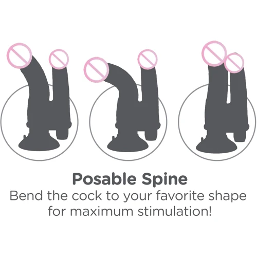 Вібратор для подвійного проникнення Pipdream King Cock Vibrating Double Penetrator: Тип управління Поворотний реле