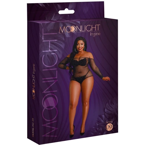 Боди Moonlight Plus Model 09 Black: Декор Без декора