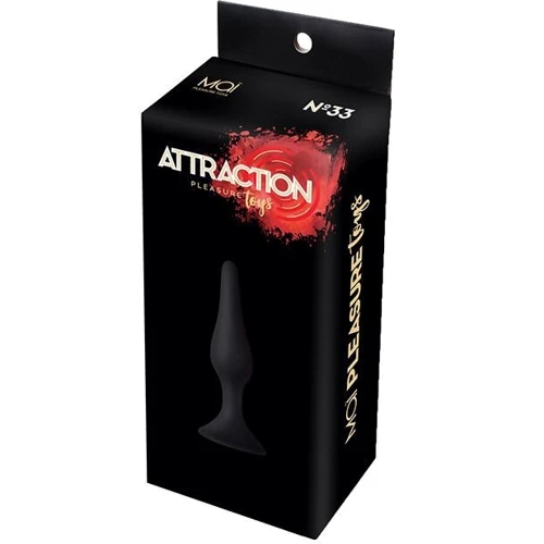 Анальная пробка на присоске MAI Attraction Toys №33 Black: Наличие вибрации Нет