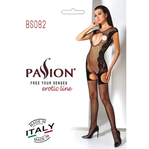 Бодистокинг Passion BS082 black: Применение На тело