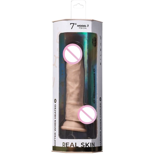 Фалоімітатор SilexD Johnny Real Skin Flesh (7in MODEL 1): Довжина проникнення, см 13