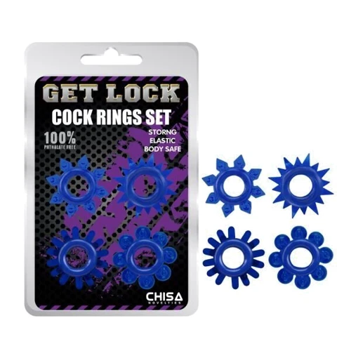 Набор колец Cock Rings Set blue, 291004