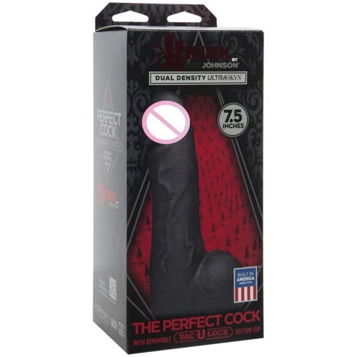 Фаллоимитатор Doc Johnson Kink The Perfect Cock 7.5 inch Vac-U-Lock Black: Назначение Вагинальные