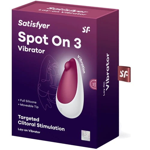Вібратор Satisfyer Spot On 3 Berry: Довжина, см 9