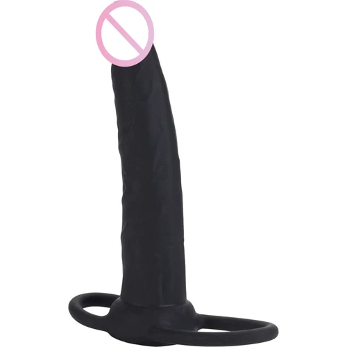 Насадка для двойного проникновения California Exotic Novelties Silicone Love Penetrator System (чёрная)