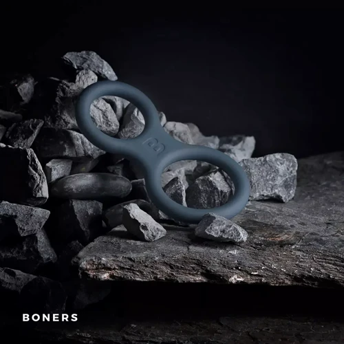Эрекционное кольцо Boners Classic Cock & Ball Ring - Grey: Производитель Boners