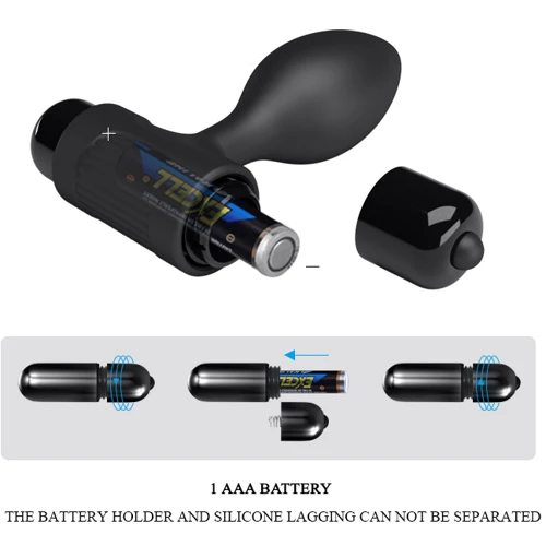 Анальний затор LYBAILE Pretty Love Vibra Butt Plug Black: Тип Анальные пробки