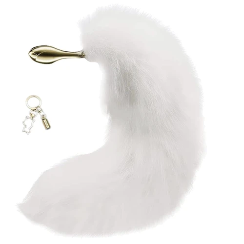 Анальная пробка LOCKINK Sevanda White Fox-Tail Anal Rose-shape Plug: Для кого Унисекс