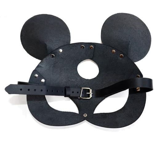 Шкіряна маска мишки Art of Sex - Mouse Mask, чорний: Для кого Унисекс