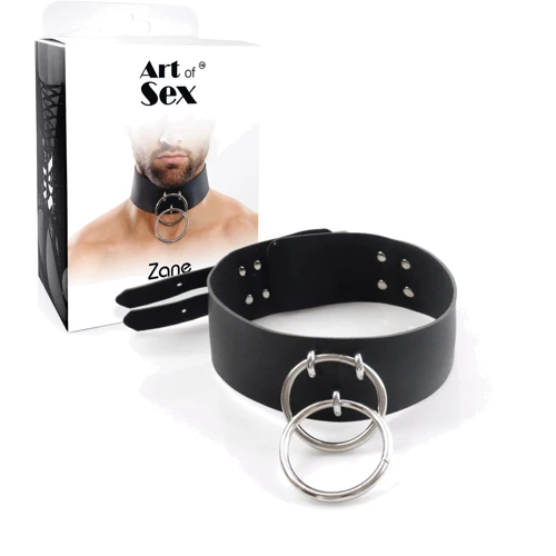 Мужской чокер из натуральной кожи Art of Sex - Zane Collar: Для кого Для мужчин