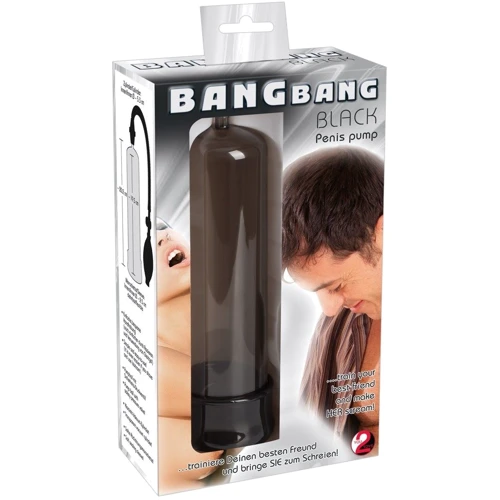Вакуумний помпа Orion You2Toys - Bang Bang Black Penis Pump: Матеріал TPE (термопластичный эластомер), Пластик