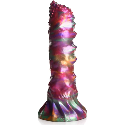 Фантазийный фаллоимитатор инопланетянина с 4 личинками-яйцами Creature Cocks Larva Silicone Ovipositor Dildo: Мошонка Нет