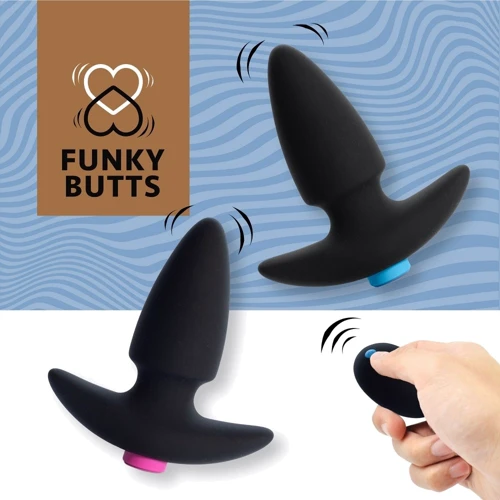 FeelzToys FunkyButts Remote Controlled Butt Plug - сет анальных пробок с вибрацией с дистанционным управлением, 10,6х3,7 см: Для кого Для пары