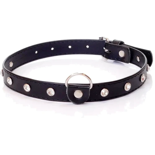 Ошейник с кристаллами Fetish Boss Series - Collar Silver Crystal (BS3300117)